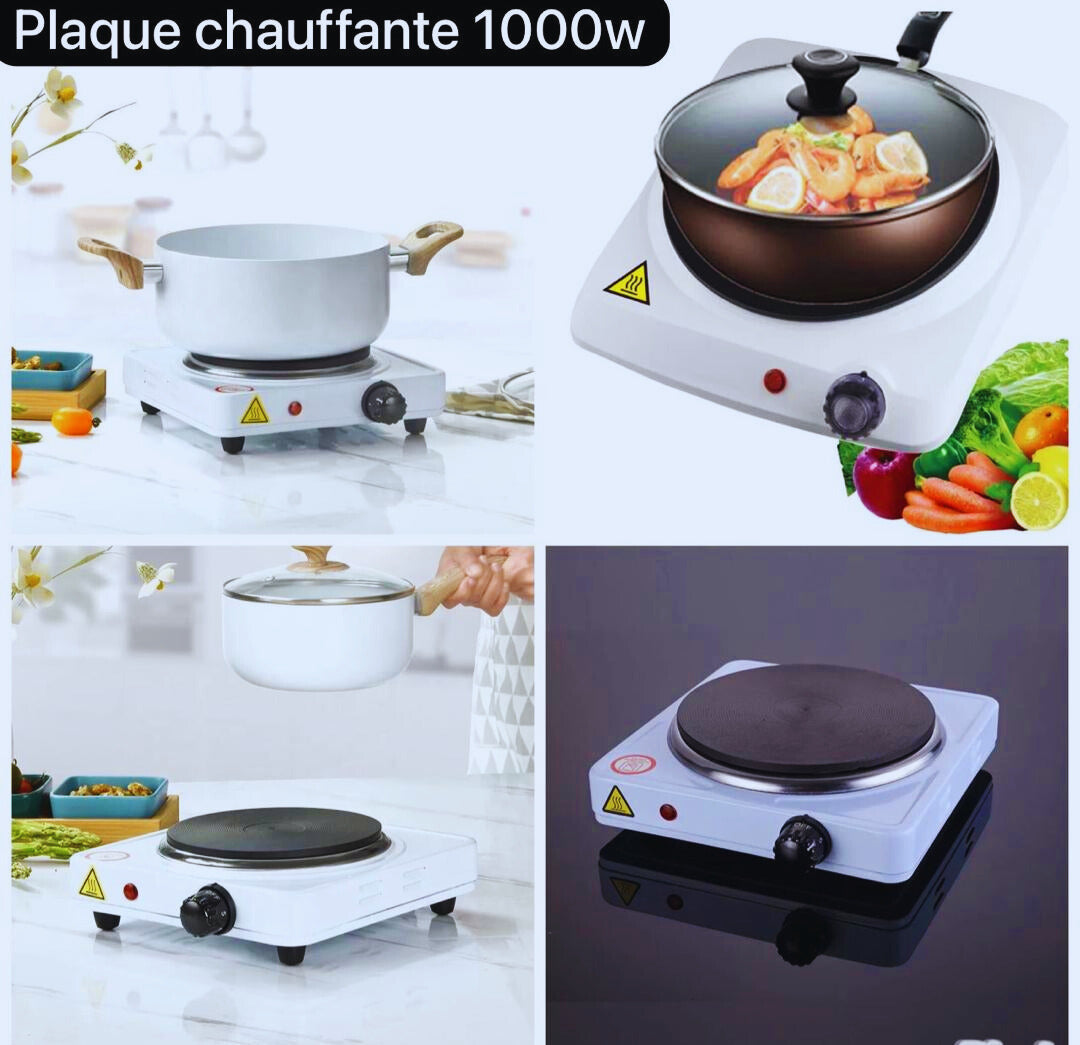 PLAQUE CHAUFFANTE ELECTRIQUE REVOLUTIONNAIRE de 1000W